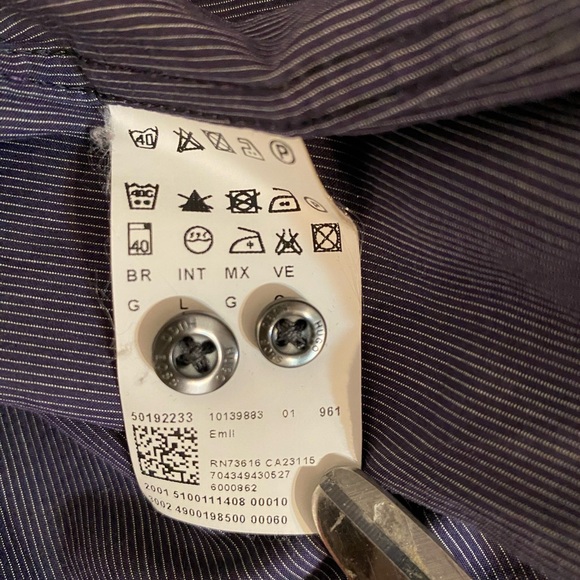 HUGO by Hugo Boss Men’s Button Down Shirt Sz L - Picture 7 of 7